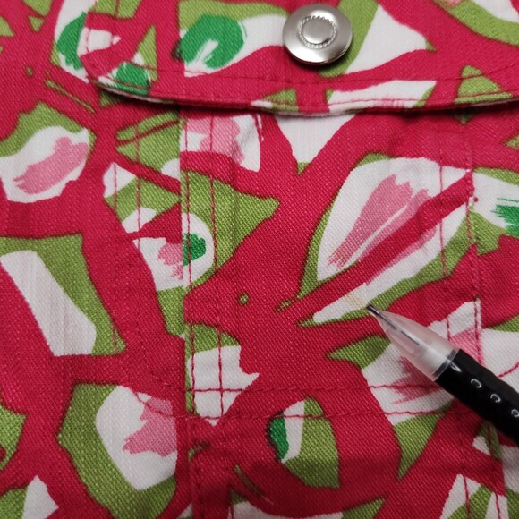 Lark Lane Women’s Button Down Shirt – Size 14, Pink Multicolor, 3/4 Sleeve - Picture 9 of 9